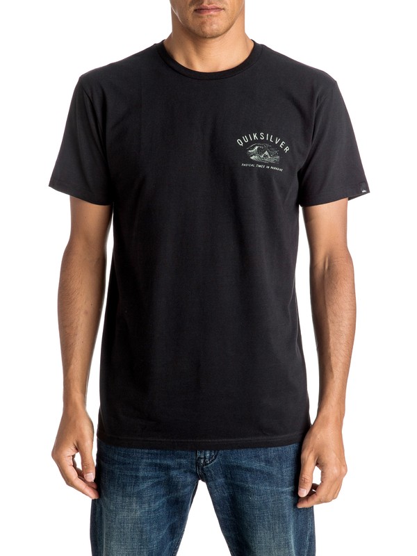 quiksilver, Kyoto - T-Shirt, BLACK (kvj0) 0 Kyoto - T-Shirt AQYZT04418 Quiksilver