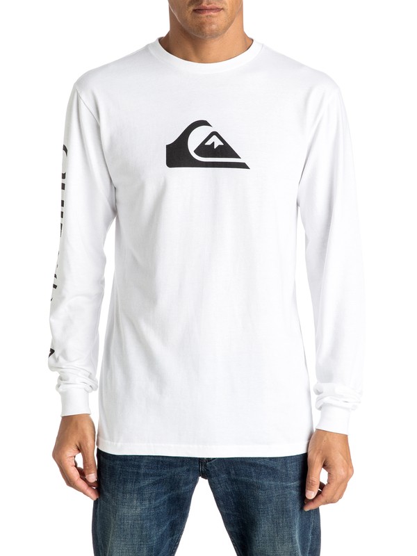 quiksilver, Mountain Wave Long Sleeve Tee, WHITE (wbb0) 0 Mountain Wave Long Sleeve Tee AQYZT04428 Quiksilver