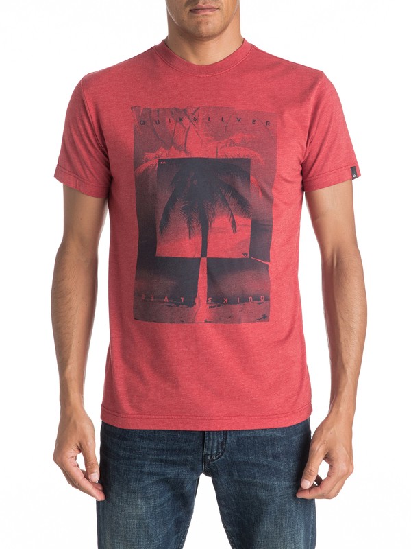 quiksilver, Inverted Tee, CARDINAL HEATHER (rpeh) 0 Inverted Tee Red AQYZT04433 Quiksilver