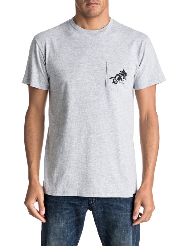 quiksilver, Reptilia Tee, ATHLETIC HEATHER (sgrh) 0 Reptilia Tee AQYZT04560 Quiksilver