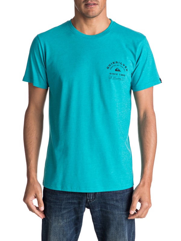 quiksilver, Midnight Hour Tee, VIRIDINE GREEN HEATHER (bnfh) 0 Midnight Hour Tee AQYZT04567 Quiksilver