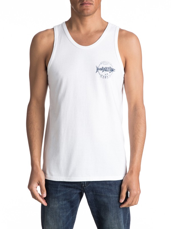 quiksilver, Ono Tank, WHITE (wbb0) 0 Ono Tank AQYZT04585 Quiksilver
