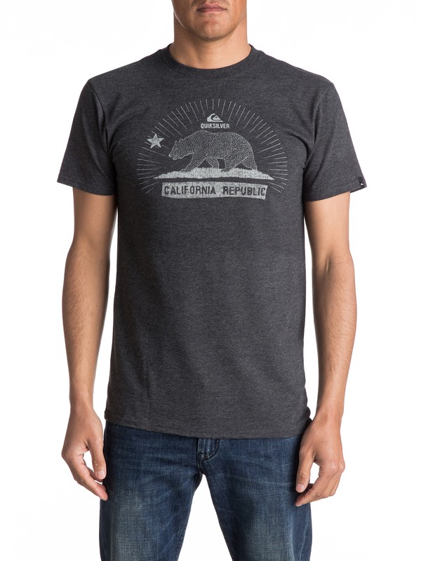 quiksilver, Camiseta Bear Republic, CHARCOAL HEATHER (ktah) 0 Camiseta Bear Republic AQYZT04586 Quiksilver