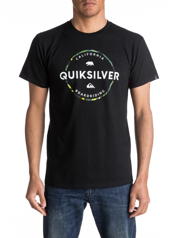 quiksilver, Ca Floral Tee, BLACK (kvj0) 0 Ca Floral Tee AQYZT04587 Quiksilver