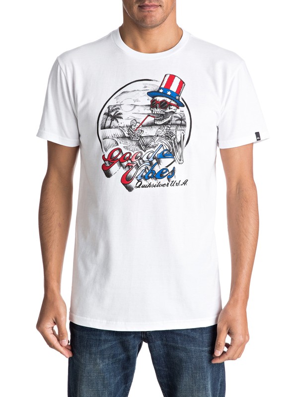 quiksilver, Cheers - T-Shirt, WHITE (wbb0) 0 Cheers - T-Shirt AQYZT04601 Quiksilver