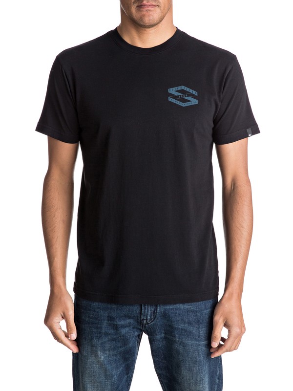 quiksilver, Passport - T-Shirt, BLACK (kvj0) 0 Passport - T-Shirt AQYZT04605 Quiksilver