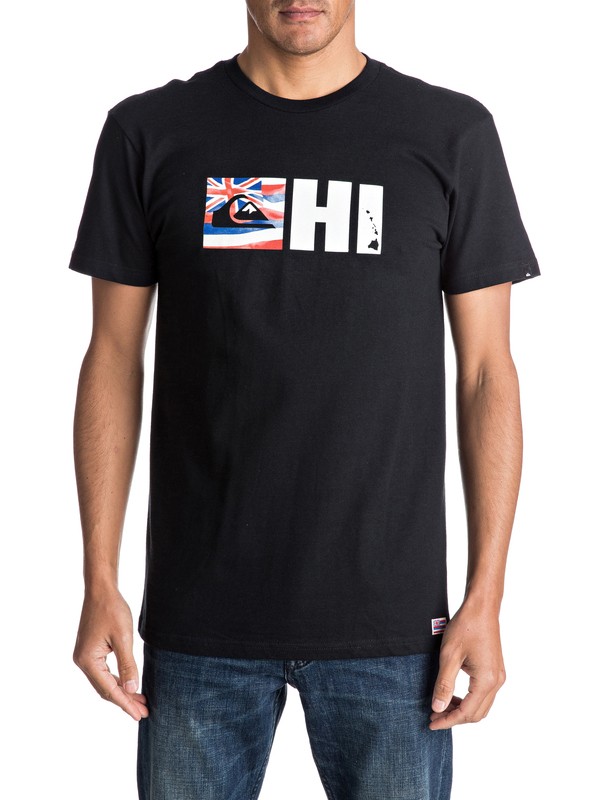 quiksilver, Camiseta Flag Hawaii, BLACK (kvj0) 0 Camiseta Flag Hawaii AQYZT04651 Quiksilver