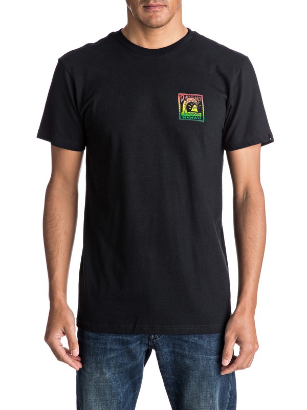 quiksilver, Camiseta Fluro Hawaii, BLACK (kvj0) 0 Camiseta Fluro Hawaii AQYZT04652 Quiksilver