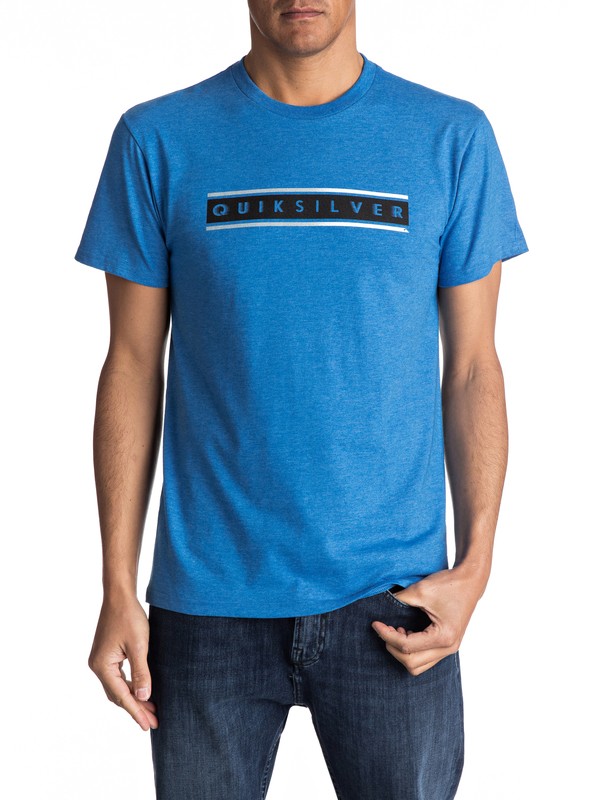 quiksilver, Daily Surf Tee, TURKISH SEA HEATHER (bqsh) 0 Daily Surf Tee AQYZT04734 Quiksilver