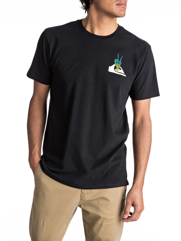 quiksilver, Peace Cave Tee, BLACK (kvj0) 0 Peace Cave Tee AQYZT04753 Quiksilver