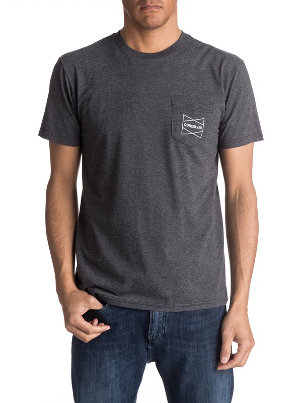quiksilver, Mod Com - T-Shirt, CHARCOAL HEATHER (ktah) 0 Mod Com - T-Shirt AQYZT04762 Quiksilver