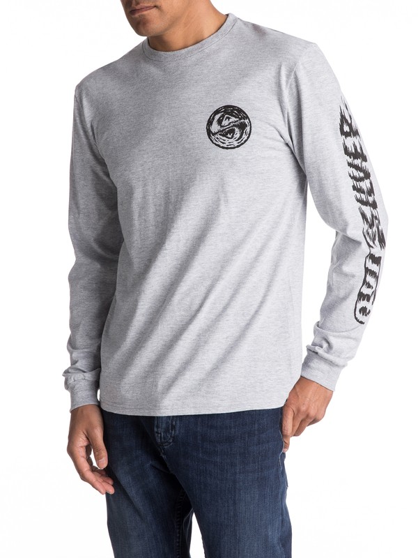 quiksilver, BAD VISION LS MU1, ATHLETIC HEATHER (sgrh) 0 BAD VISION LS MU1 AQYZT04769 Quiksilver