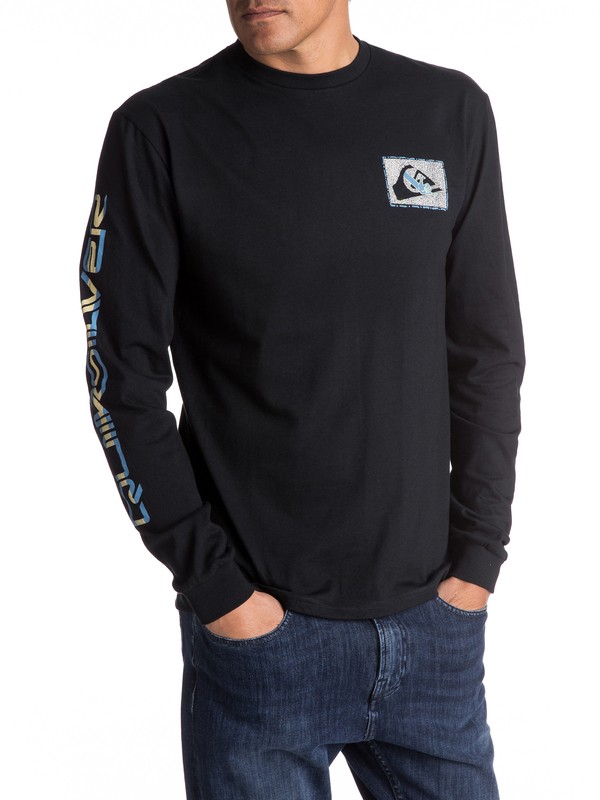 quiksilver, SHAKKA LS MU1, BLACK (kvj0) 0 SHAKKA LS MU1 AQYZT04771 Quiksilver