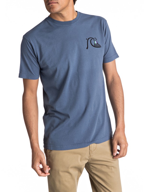 quiksilver, Never Say Die Tee, DARK DENIM (brq0) 0 Never Say Die Tee AQYZT04784 Quiksilver