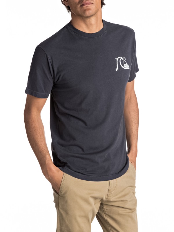 quiksilver, Never Say Die Tee, TARMAC (kta0) 0 Never Say Die Tee Black AQYZT04784 Quiksilver