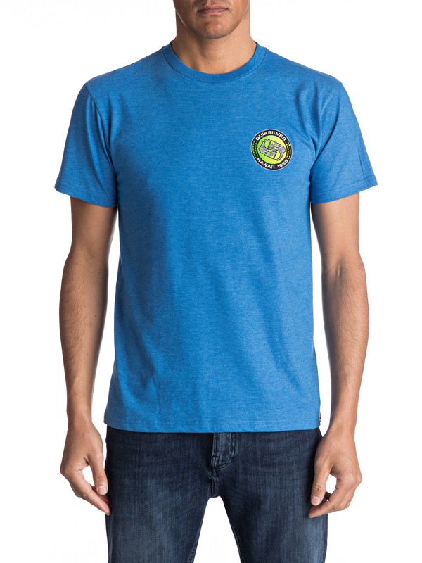 quiksilver, Wallow Tee, TURKISH SEA HEATHER (bqsh) 0 Wallow Tee AQYZT04816 Quiksilver