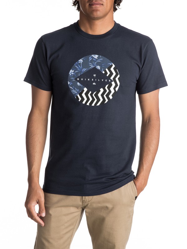quiksilver, Hombres Camiseta Vert Times, NAVY BLAZER (byj0) 0 Hombres Camiseta Vert Times AQYZT04981 Quiksilver
