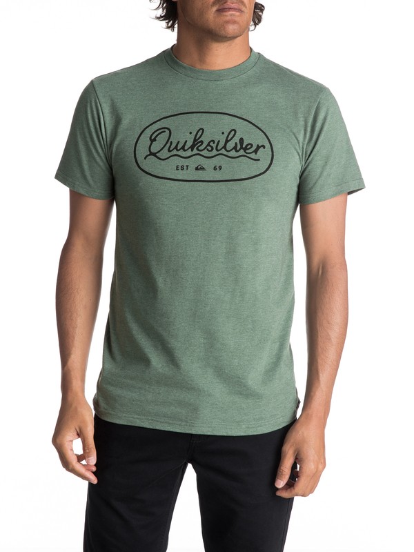 quiksilver, Hombres Camiseta Simple Times, RIFLE GREEN HEATHER (gsqh) 0 Hombres Camiseta Simple Times AQYZT04988 Quiksilver