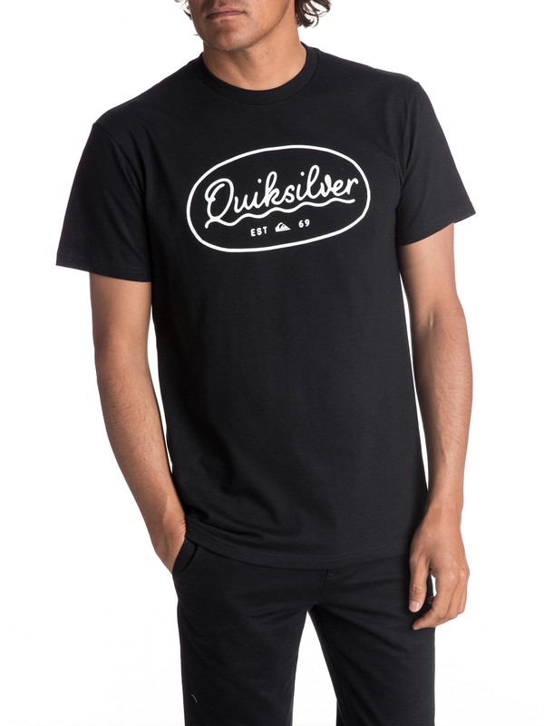 quiksilver, Men's Simple Times Tee, BLACK (kvj0) 0 Men's Simple Times Tee Black AQYZT04988 Quiksilver
