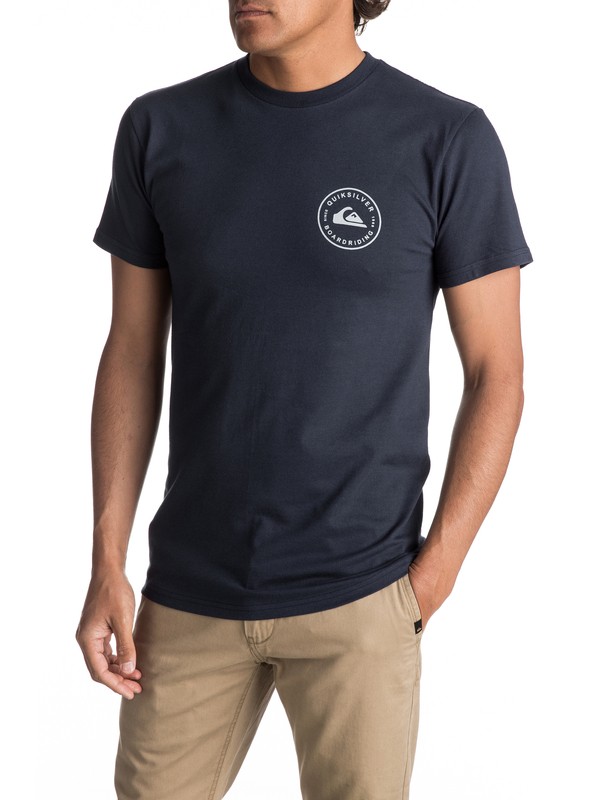 quiksilver, Stamped Logo Tee, NAVY BLAZER (byj0) 0 Stamped Logo Tee AQYZT04990 Quiksilver