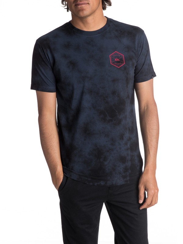 quiksilver, Men's Octo Dye Tee, NAVY BLAZER (byj0) 0 Men's Octo Dye Tee AQYZT05018 Quiksilver