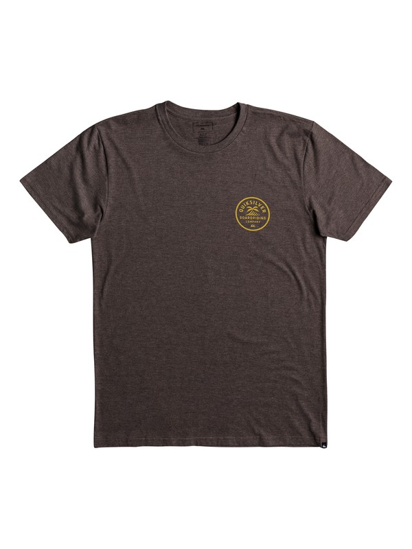 quiksilver, Left Palm Tee, CHOCOLATE BROWN HEATHER (csdh) 0 Left Palm Tee AQYZT05064 Quiksilver