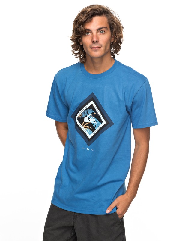 quiksilver, Main Breaks - T-Shirt, BRIGHT COBALT (bpc0) 0 Main Breaks - T-Shirt AQYZT05127 Quiksilver