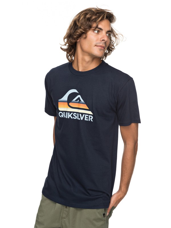 quiksilver, Waves Ahead Tee, NAVY BLAZER (byj0) 0 Waves Ahead Tee AQYZT05129 Quiksilver