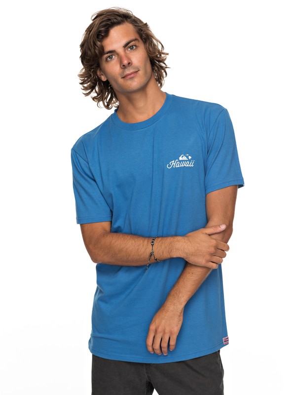 quiksilver, Kona Way Tee, BRIGHT COBALT (bpc0) 0 Kona Way Tee AQYZT05135 Quiksilver