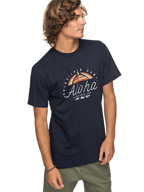 quiksilver, King St Tee, NAVY BLAZER (byj0) 0 King St Tee AQYZT05136 Quiksilver