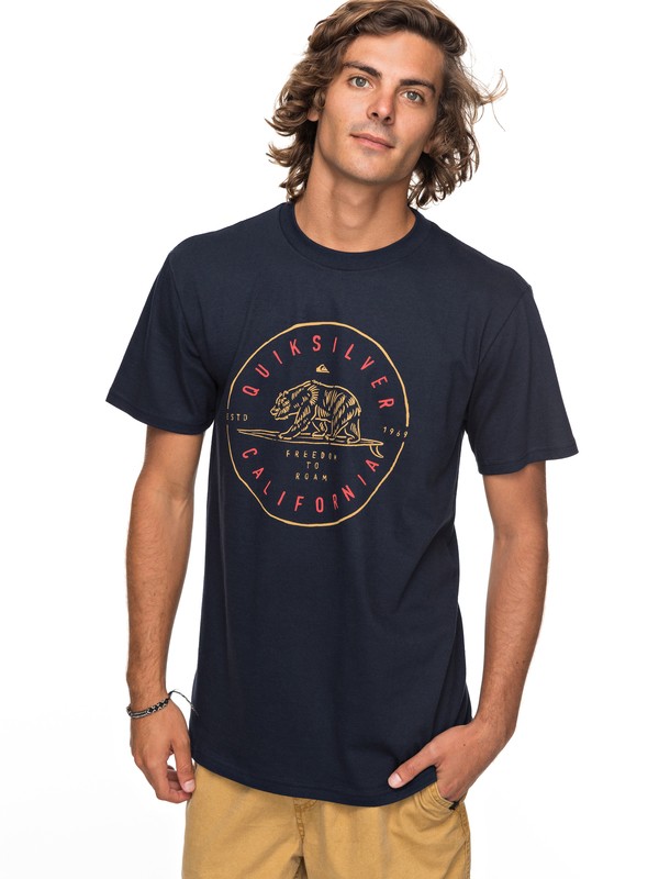 quiksilver, Roamer Tee, NAVY BLAZER (byj0) 0 Roamer Tee Blue AQYZT05141 Quiksilver
