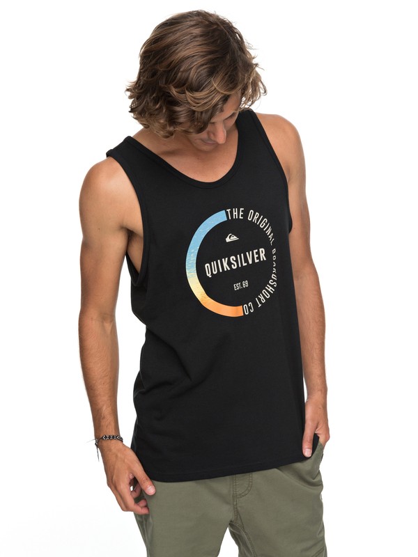 quiksilver, Revenge Tank, BLACK (kvj0) 0 Revenge Tank Black AQYZT05157 Quiksilver