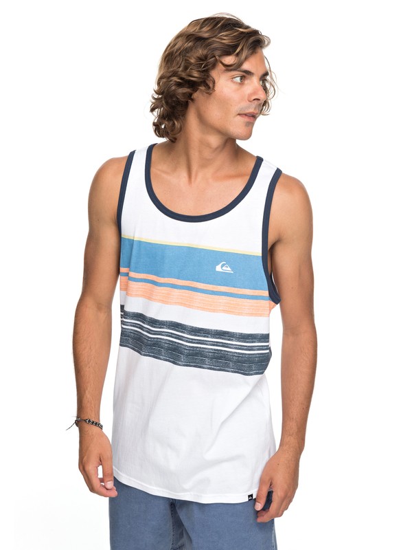 quiksilver, Swell Vision Tank, WHITE (wbb0) 0 Swell Vision Tank White AQYZT05163 Quiksilver