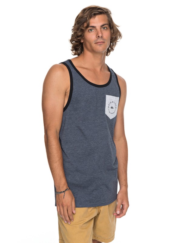 quiksilver, Camino Pocket Vest, NAVY BLAZER HEATHER (byjh) 0 Camino Pocket Vest Blue AQYZT05164 Quiksilver