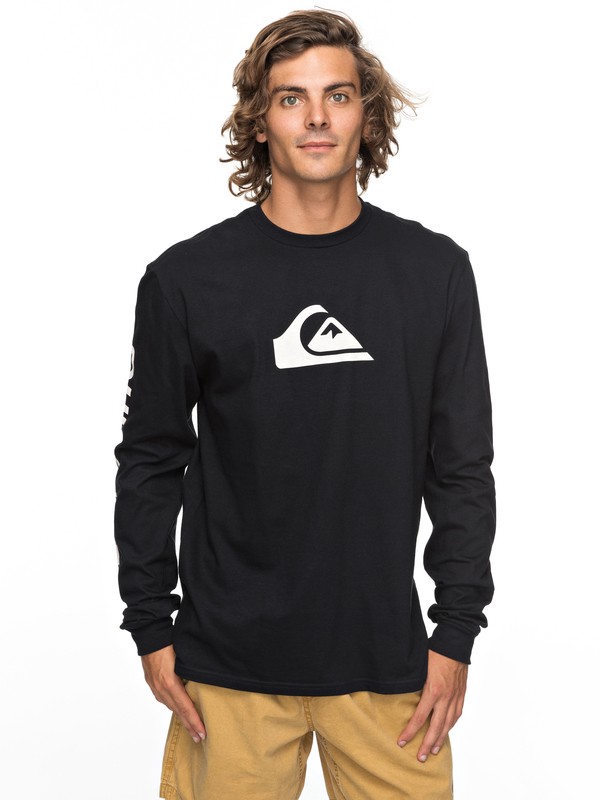 quiksilver, MW LOGO LS MU1, BLACK (kvj0) 0 MW LOGO LS MU1 Negro AQYZT05217 Quiksilver
