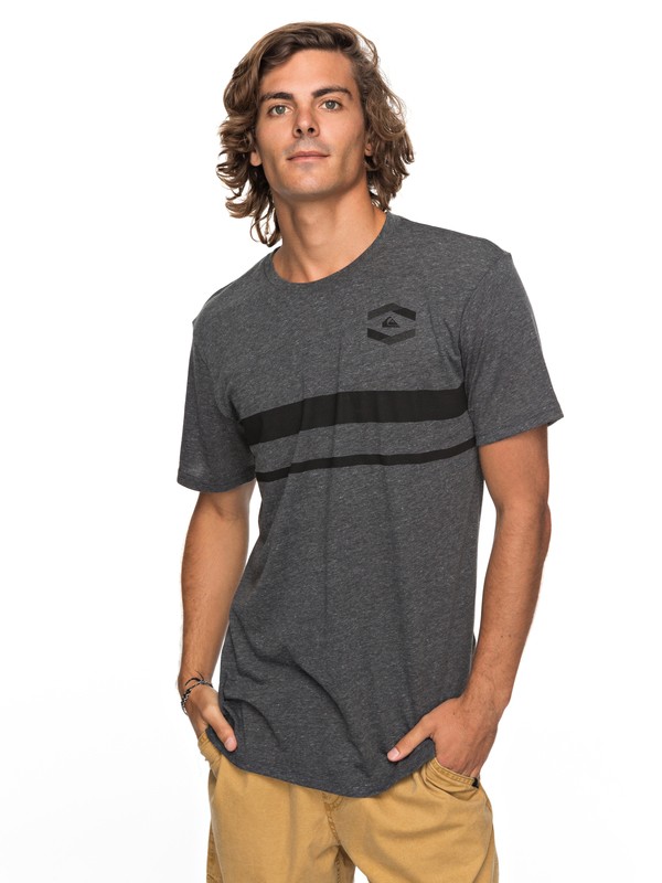 quiksilver, Surplus Tee, CHARCOAL HEATHER (ktah) 0 Surplus Tee AQYZT05231 Quiksilver
