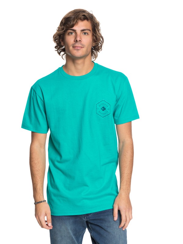 quiksilver, Hexa Gone Tee, TROPIC GREEN (bnf0) 0 Hexa Gone Tee AQYZT05409 Quiksilver