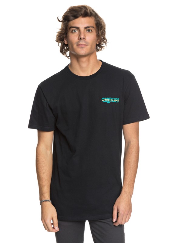 quiksilver, Trippy Tree Tee, BLACK (kvj0) 0 Trippy Tree Tee AQYZT05410 Quiksilver