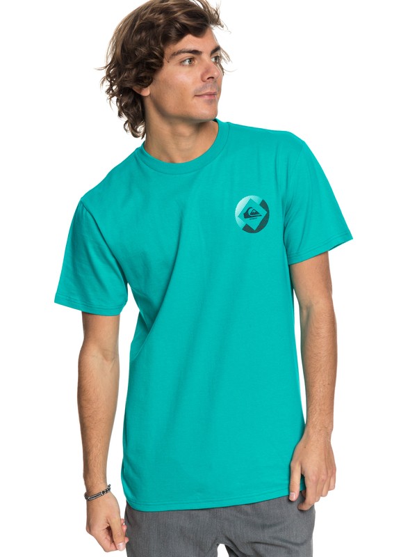 quiksilver, Hot Plate - T-Shirt, TROPIC GREEN (bnf0) 0 Hot Plate - T-Shirt Blue AQYZT05415 Quiksilver