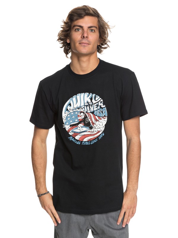 quiksilver, We Need You - T-Shirt, BLACK (kvj0) 0 We Need You - T-Shirt Black AQYZT05421 Quiksilver