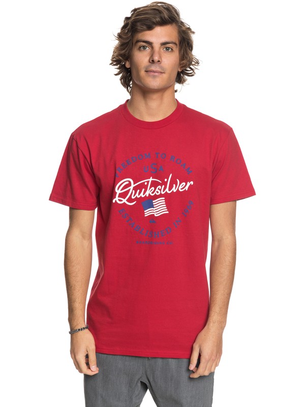 quiksilver, Freedom To Roam Tee, CHILI PEPPER (rrd0) 0 Freedom To Roam Tee AQYZT05422 Quiksilver