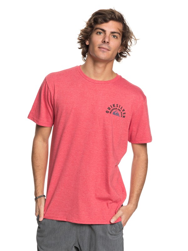 quiksilver, Men Circle Of Grunge Camiseta, BAKED APPLE HEATHER (rnzh) 0 Men Circle Of Grunge Camiseta Rojo AQYZT05440 Quiksilver