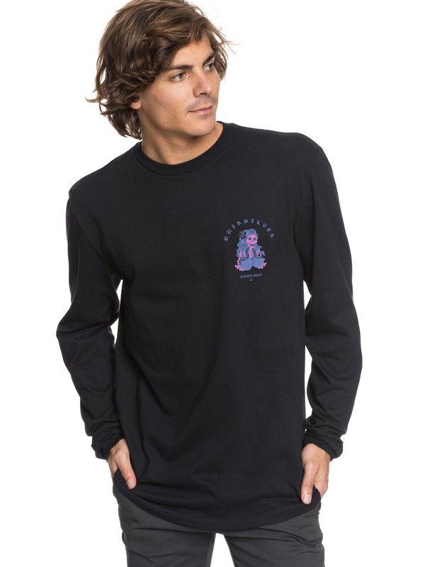 quiksilver, Coconut Power - Long Sleeve T-Shirt, BLACK (kvj0) 0 Coconut Power - Long Sleeve T-Shirt Black AQYZT05454 Quiksilver