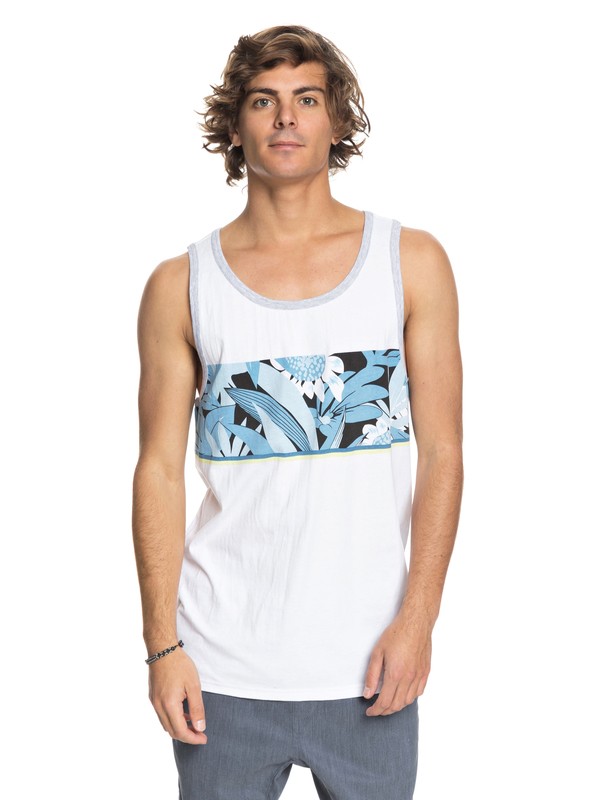 quiksilver, Slash Vest, WHITE/ATHLETIC HEATHER (xwws) 0 Slash Vest White AQYZT05457 Quiksilver