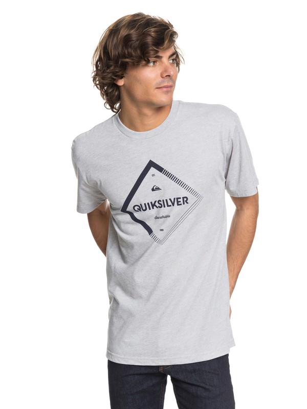quiksilver, Men Diamond Spirit Camiseta Técnica, ATHLETIC HEATHER (sgrh) 0 Men Diamond Spirit Camiseta Técnica Gris AQYZT05459 Quiksilver