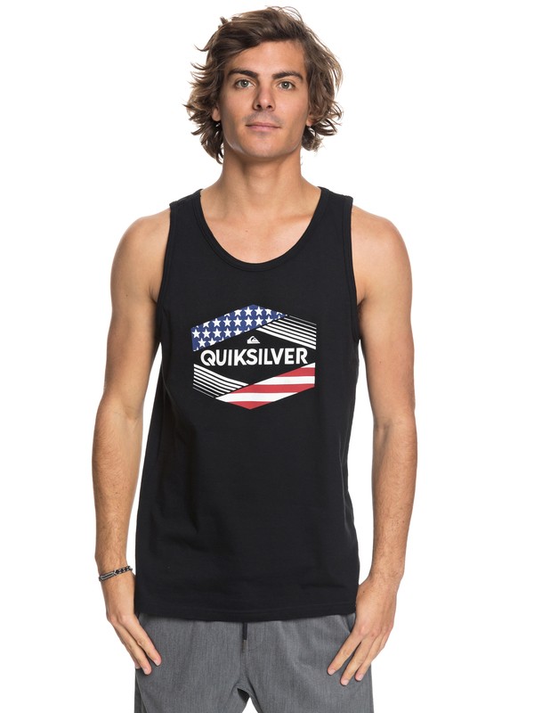 quiksilver, Stars & Stripes Vest, BLACK (kvj0) 0 Stars & Stripes Vest Black AQYZT05481 Quiksilver