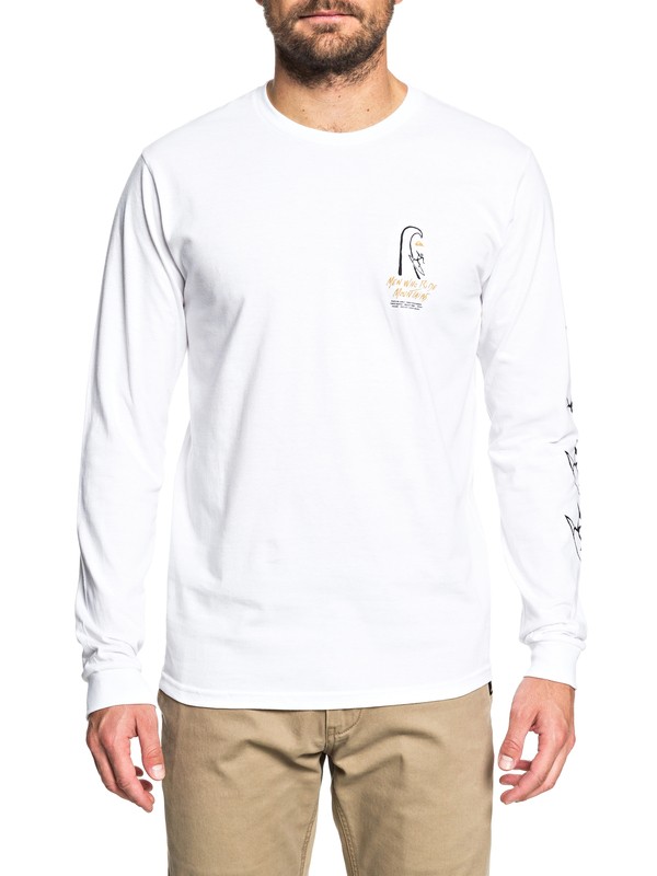 quiksilver, MWRM Petroglyph - Long Sleeve T-Shirt, WHITE (wbb0) 0 MWRM Petroglyph - Long Sleeve T-Shirt AQYZT05499 Quiksilver