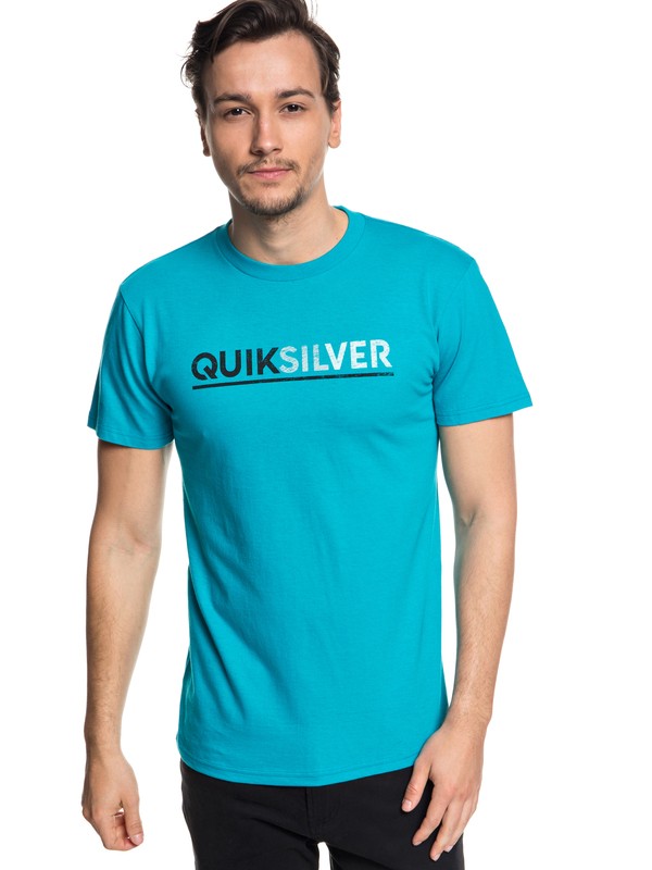 quiksilver, Hombres Camiseta Opposites Attract, TYPHOON (bny0) 0 Hombres Camiseta Opposites Attract Azul AQYZT05537 Quiksilver