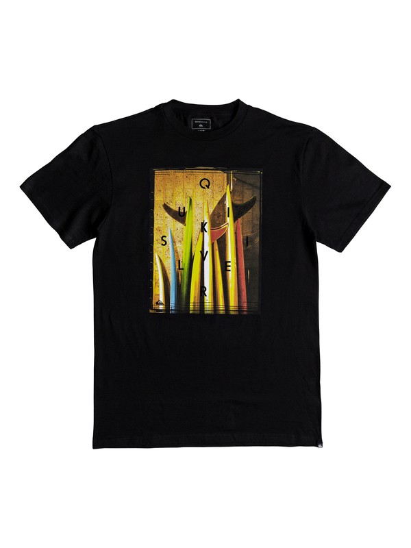 quiksilver, Hombres Camiseta Quiver Central, BLACK (kvj0) 0 Hombres Camiseta Quiver Central Negro AQYZT05543 Quiksilver