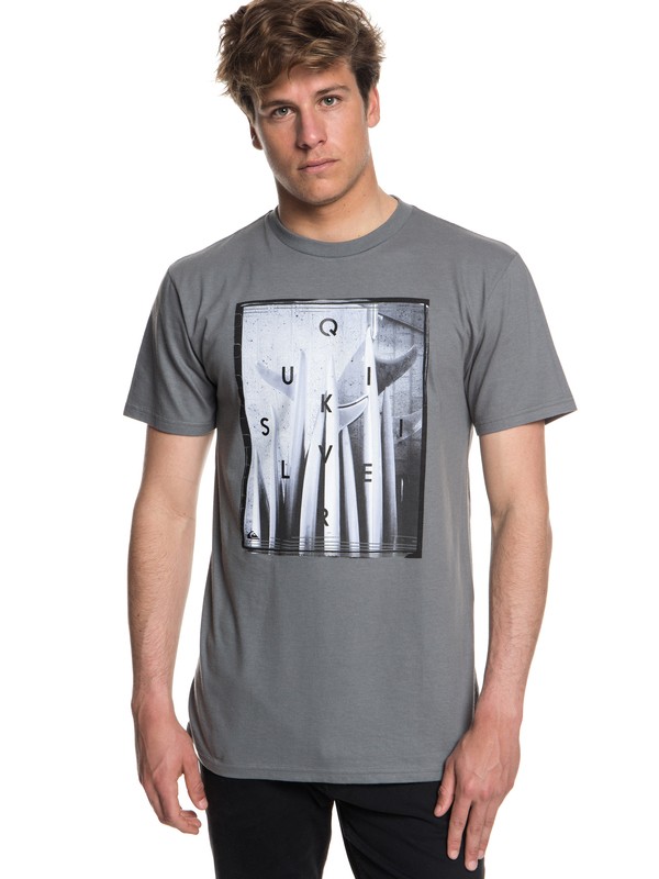 quiksilver, Quiver Central Tee, QUIET SHADE (kze0) 0 Quiver Central Tee Black AQYZT05543 Quiksilver